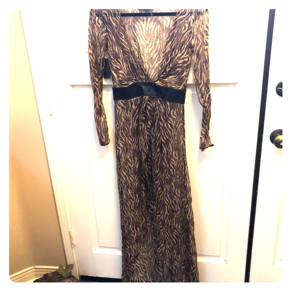 “Sanyae Demure” (orig $380)Animal Duster Jacket xs